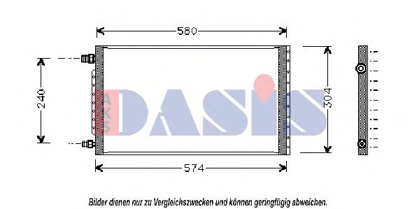 Конденсатор, кондиционер AKS DASIS 52465406
