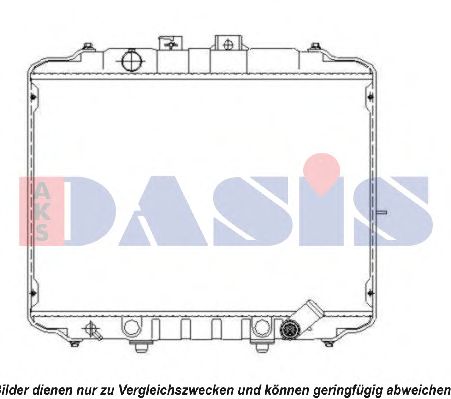 Радиатор, охлаждение двигателя AKS DASIS 560029N