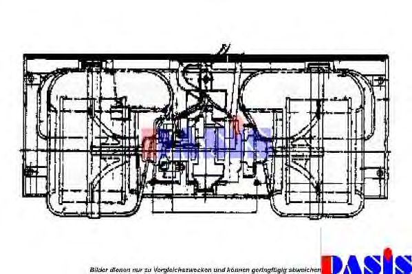 Электродвигатель, вентиляция салона AKS DASIS 749560N