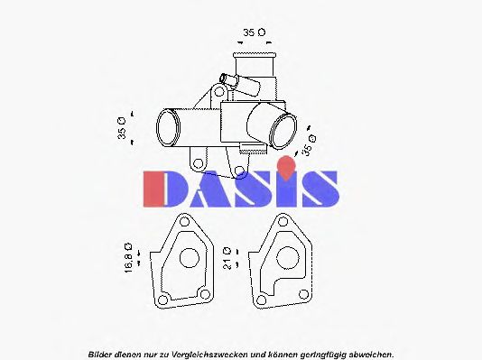 Термостат, охлаждающая жидкость AKS DASIS 334780
