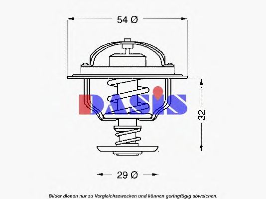 Термостат, охлаждающая жидкость AKS DASIS 750439N
