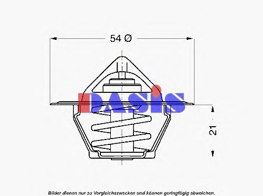 Термостат, охлаждающая жидкость AKS DASIS 303378