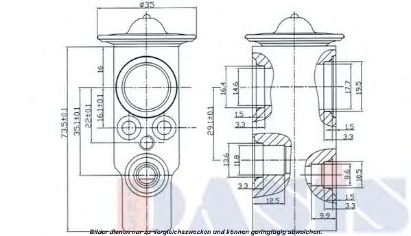 Расширительный клапан, кондиционер AKS DASIS 840017N