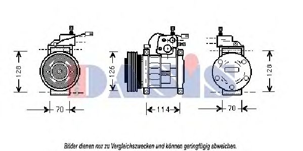 Компрессор, кондиционер AKS DASIS 850236N