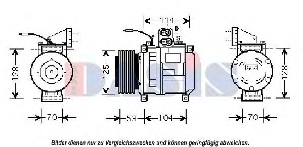 Компрессор, кондиционер AKS DASIS 850340N