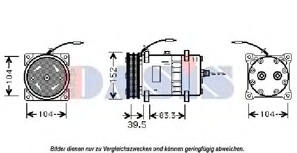 Компрессор, кондиционер AKS DASIS 850874N