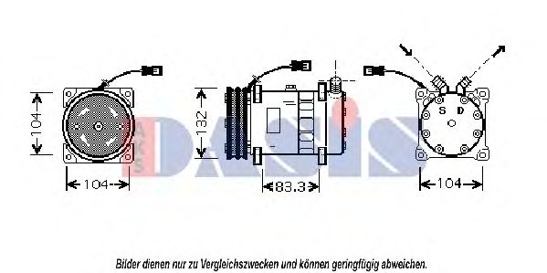 Компрессор, кондиционер AKS DASIS 850896N