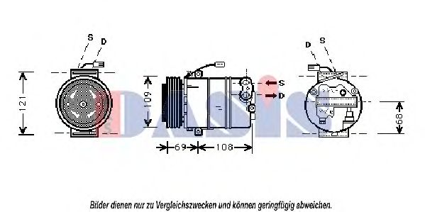 Компрессор, кондиционер AKS DASIS 850914N