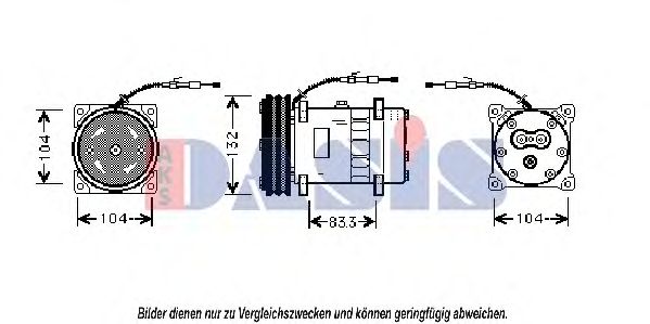 Компрессор, кондиционер AKS DASIS UVK110