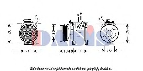 Компрессор, кондиционер AKS DASIS 15101
