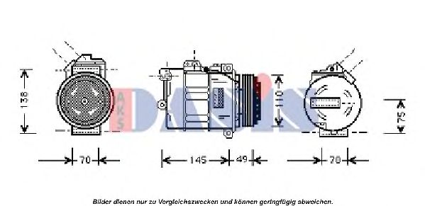 Компрессор, кондиционер AKS DASIS 851366N