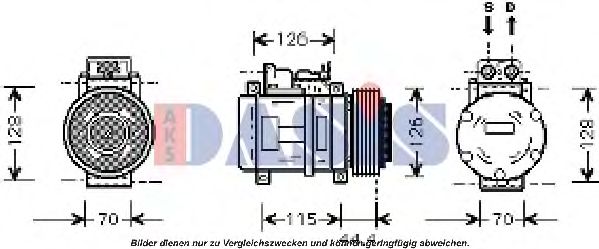 Компрессор, кондиционер AKS DASIS 851403N