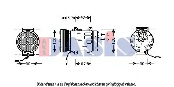 Компрессор, кондиционер AKS DASIS 851425N