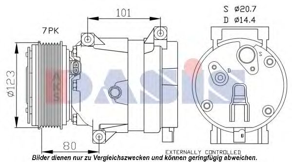 Компрессор, кондиционер AKS DASIS 851573N