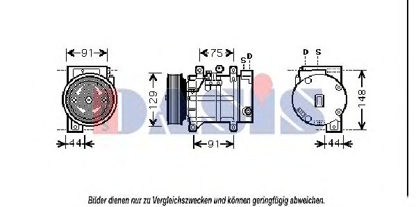 Компрессор, кондиционер AKS DASIS 851632N