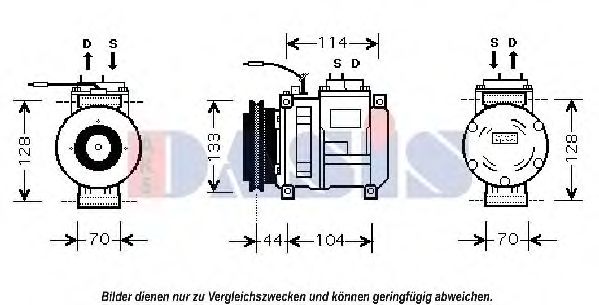 Компрессор, кондиционер AKS DASIS 851745N