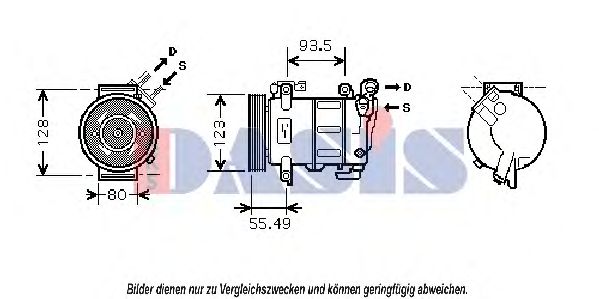 Компрессор, кондиционер AKS DASIS CNK251