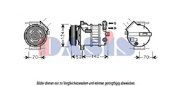 Компрессор, кондиционер AKS DASIS SBK063