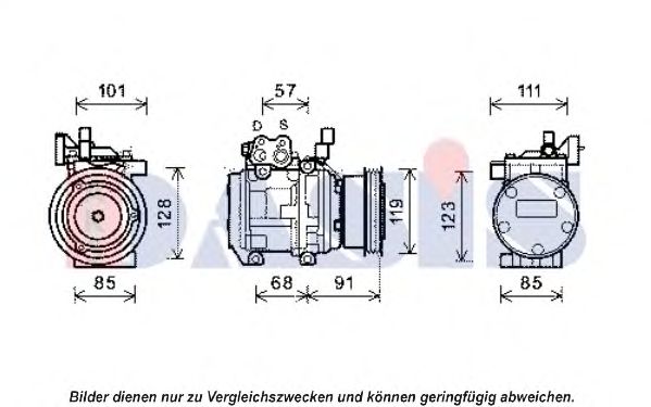 Компрессор, кондиционер AKS DASIS 851955N