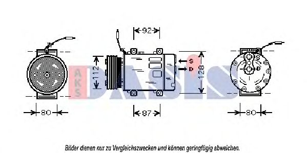 Компрессор, кондиционер AKS DASIS 853580N