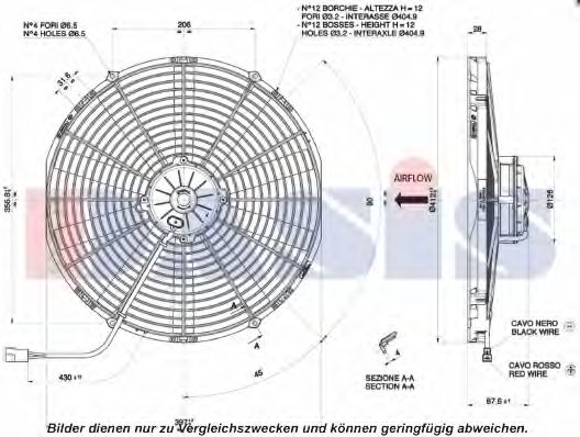 Вентилятор, конденсатор кондиционера AKS DASIS 870029N