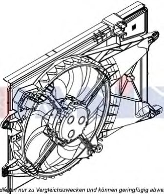 Вентилятор, охлаждение двигателя AKS DASIS 528050N