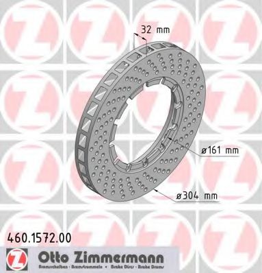 Тормозной диск ZIMMERMANN 460.1572.00