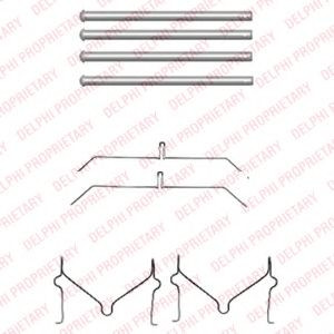 Комплектующие, колодки дискового тормоза DELPHI LX0470