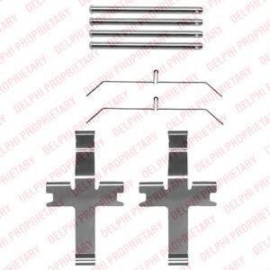 Комплектующие, колодки дискового тормоза DELPHI LX0495