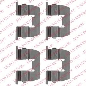 Комплектующие, колодки дискового тормоза DELPHI LX0511