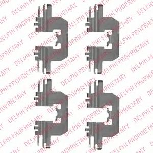 Комплектующие, колодки дискового тормоза DELPHI LX0524