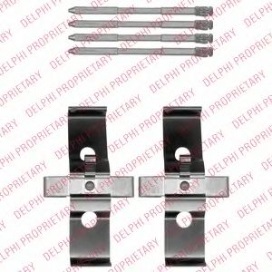 Комплектующие, колодки дискового тормоза DELPHI LX0548
