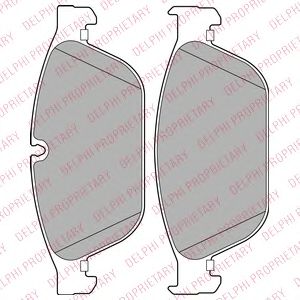 Комплект тормозных колодок, дисковый тормоз DELPHI LP2239