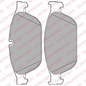 Комплект тормозных колодок, дисковый тормоз DELPHI LP2292