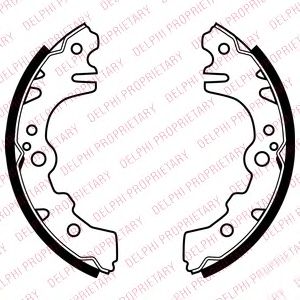 Комплект тормозных колодок DELPHI LS2052