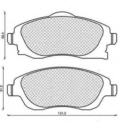 Комплект тормозных колодок, дисковый тормоз MAGNETI MARELLI 430216171220