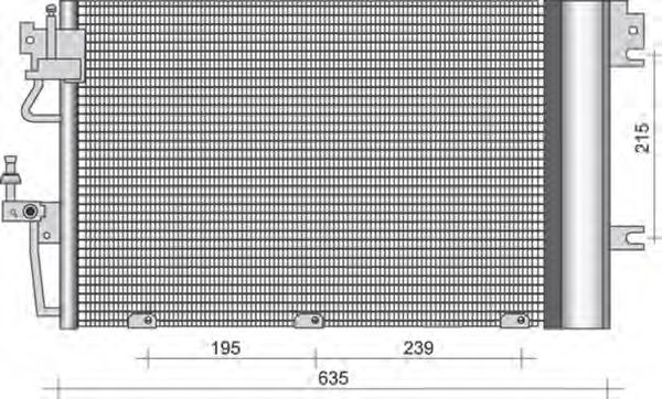 Конденсатор, кондиционер MAGNETI MARELLI 350203255000