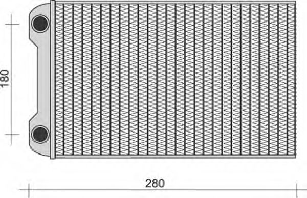 Теплообменник, отопление салона MAGNETI MARELLI 350218280000