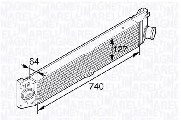 Интеркулер MAGNETI MARELLI 351319201990