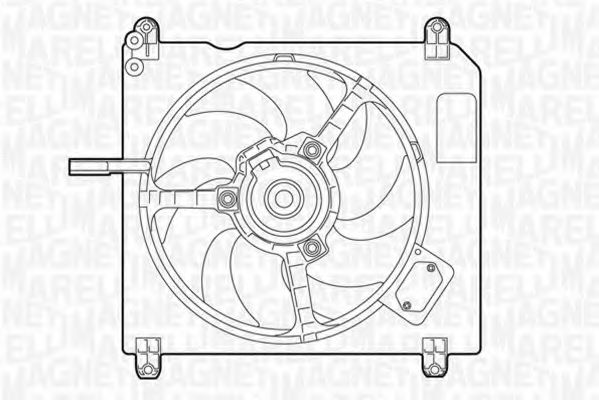 Вентилятор, охлаждение двигателя MAGNETI MARELLI 069422005010