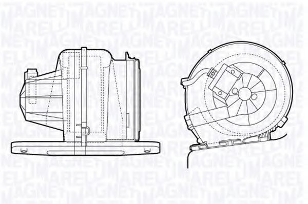 Вентилятор салона MAGNETI MARELLI 069412709010