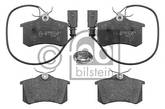 Комплект тормозных колодок, дисковый тормоз FEBI BILSTEIN 116018