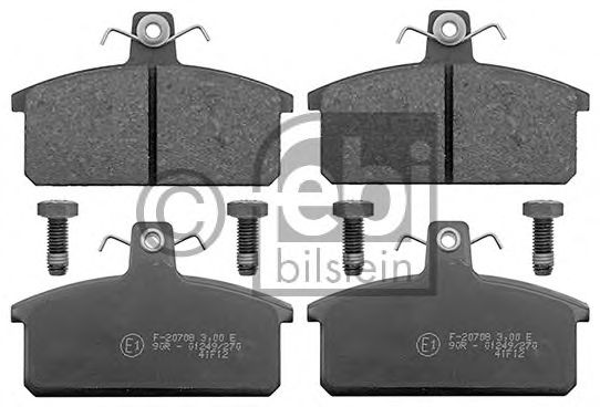 Комплект тормозных колодок, дисковый тормоз FEBI BILSTEIN 116100