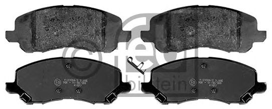 Комплект тормозных колодок, дисковый тормоз FEBI BILSTEIN 116102