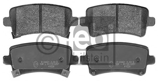 Комплект тормозных колодок, дисковый тормоз FEBI BILSTEIN 116147