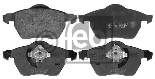 Комплект тормозных колодок, дисковый тормоз FEBI BILSTEIN 116213