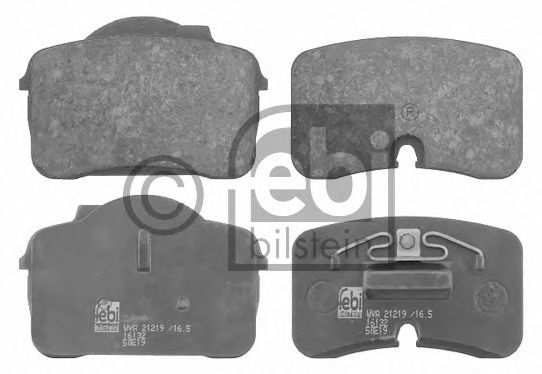 Комплект тормозных колодок, дисковый тормоз FEBI BILSTEIN 16132