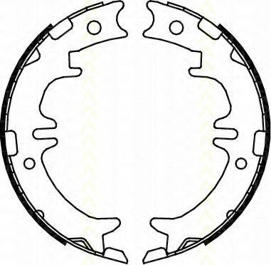 Комплект тормозных колодок, стояночная тормозная система TRISCAN 8100 13033