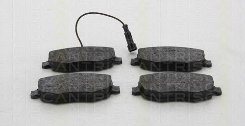 Комплект тормозных колодок, дисковый тормоз TRISCAN 8110 15061