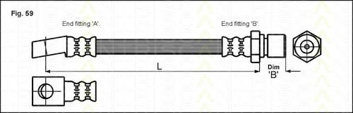 Тормозной шланг TRISCAN 8150 24110